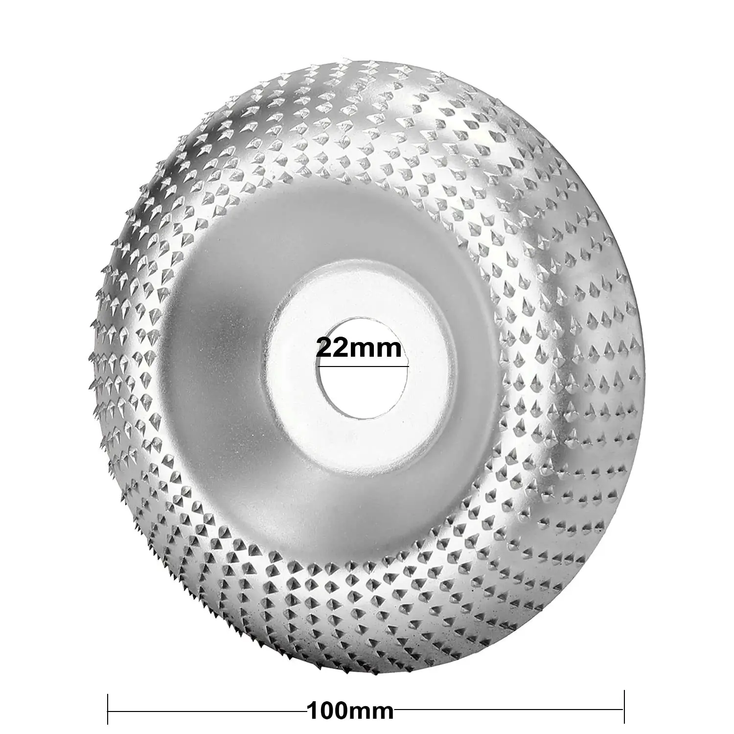 4inch 22mm Bore Round Wood Angle Grinding Wheel Abrasive Disc Grinder Carbide Coating Shaping Sanding Carving Rotary Tool | Инструменты