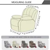 Plaid Jacquard Recliner Chair Cover Stretch Single Sofa Cover Thicken Armchair Slipcovers Relax  Chair Covers 4Pcs Split 2