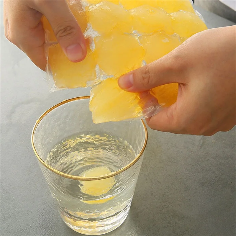 10-100Pcs Ice tray Mold Bags Disposable Lattice Ice-Making Bags with funnel Bar Self-sealing Ice Tray Bag Edible Frozen ice cube mold,ice cube bags