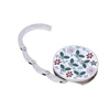 1pc Portable Metal Foldable Bag Purse Hook Handbag Hanger Diamond Folding Table Hook Table Hanger Desk Hooks 5