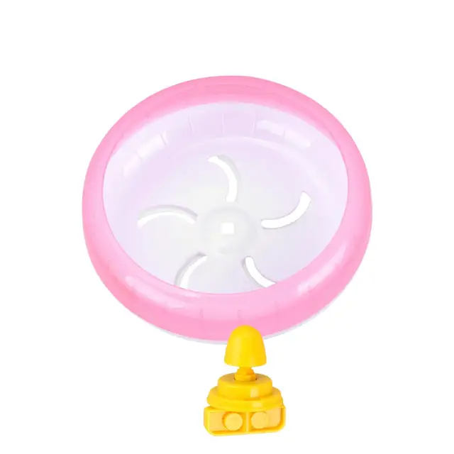 Silent Durable Hamster Running Wheel Small Animal Toy Pet Exercise Wheel Non Slip Convex Lines Wide Suitability Mounted Pet Cage 3