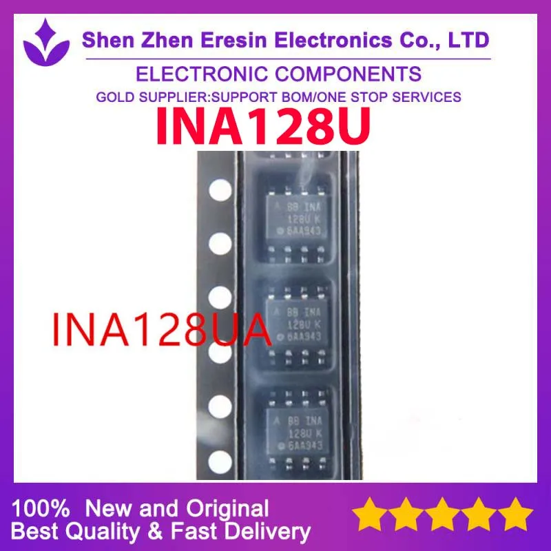 

Бесплатная доставка, 5 шт./лот INA128U SOP8, новый и оригинальный