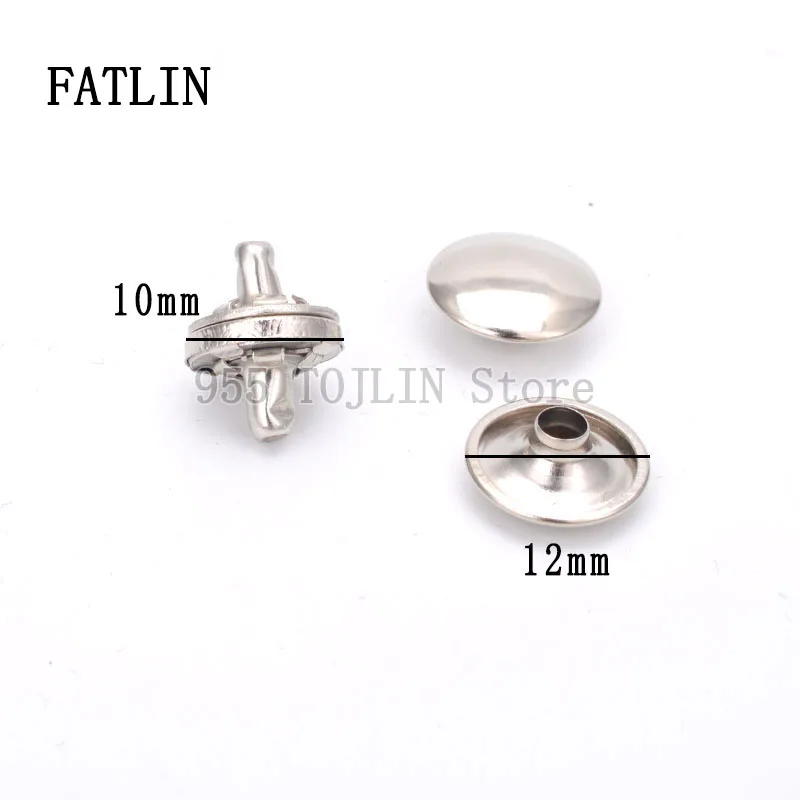 10Sets Double-sided rivet thin strong magnetic handbag snap buttons diy Accessories Wallet buckle Clothes button 10mm 3