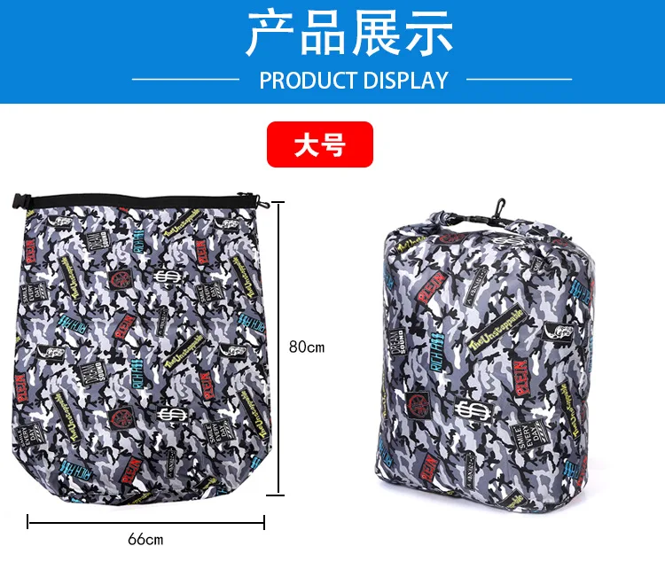 Description Picture 3 of itemLarge Capacity Folding Fishing Bag, Portable Tackle, Waterproof, Outdoor, Dry Fishing Gear for Handbag, Dazzle with Color