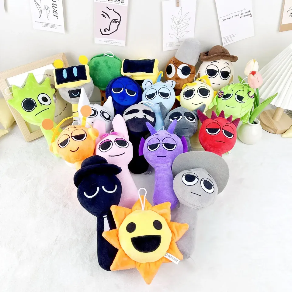 Sprunki Incredibox Plush Toy Sprunki Game Peluches Doll Sprunkis Plushies Oren Wenda Stuffed Animals Soft Mascots Christmas Gift