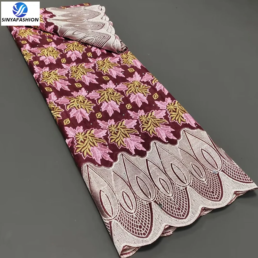 Sinya 2023 New Design African Cotton Lace Fabric Swiss Voile Lace In Switzerland High Quality Nigerian Lace Fabrics For Women
