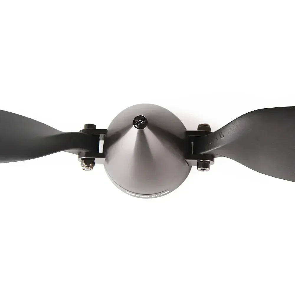 Hélice pliable T-MOTOR T15X8 15x8 pouces, gros plan sur le moyeu et les pales