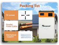 Tewaycell 48V 280Ah Powerwall 14KW LiFePO4 batterie au Lithium intégré 5kw onduleur MPPT ESS système d'énergie solaire domestique ue noTax 6