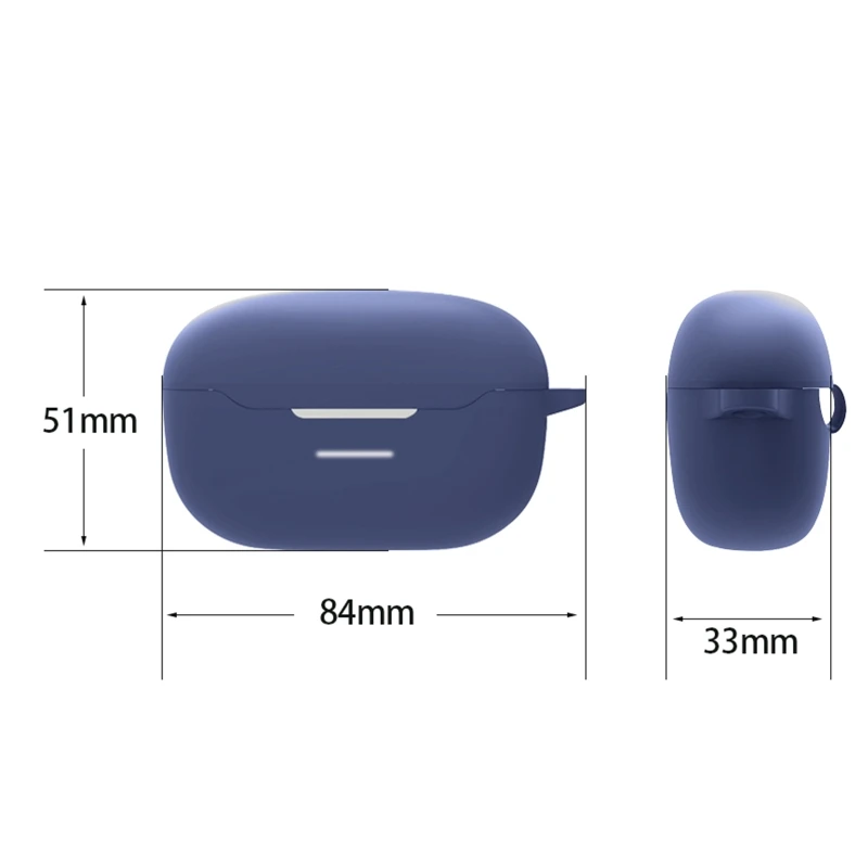 Geekria Funda de silicona compatible con auriculares JBL Endurance Race  True Wireless, funda protectora de transporte con gancho para llavero,  acceso