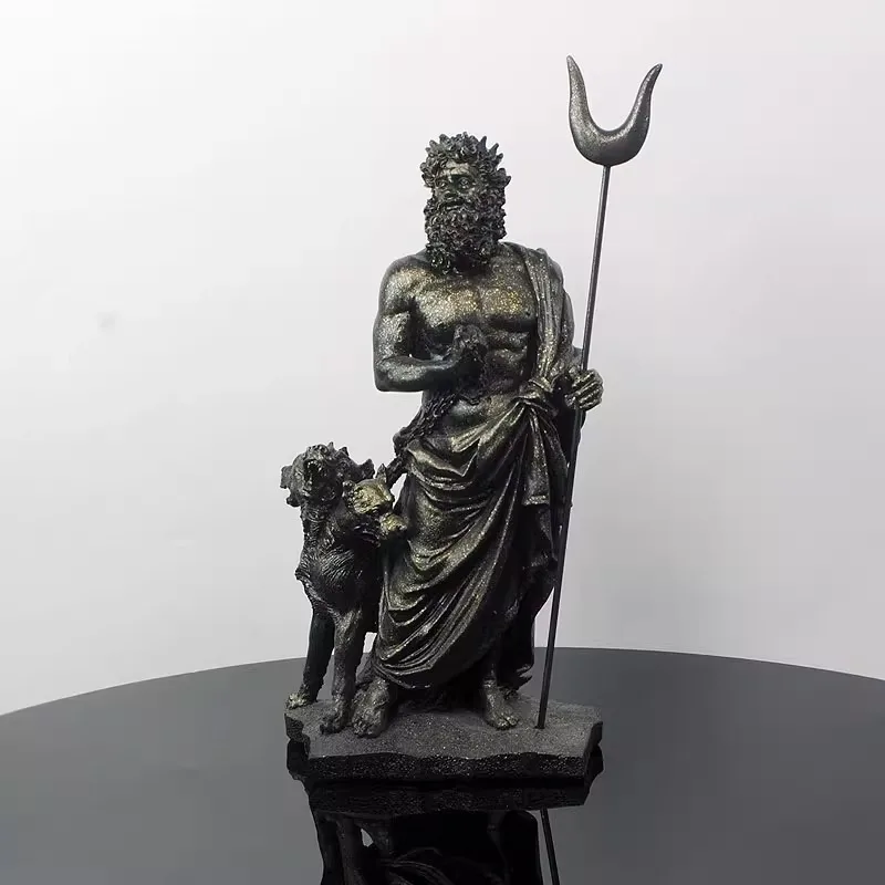 Hades with Cerberus – Lord of the Underworld Resin Statue 1