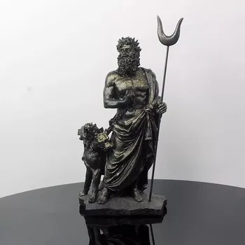 Hades with Cerberus – Lord of the Underworld Resin Statue 1