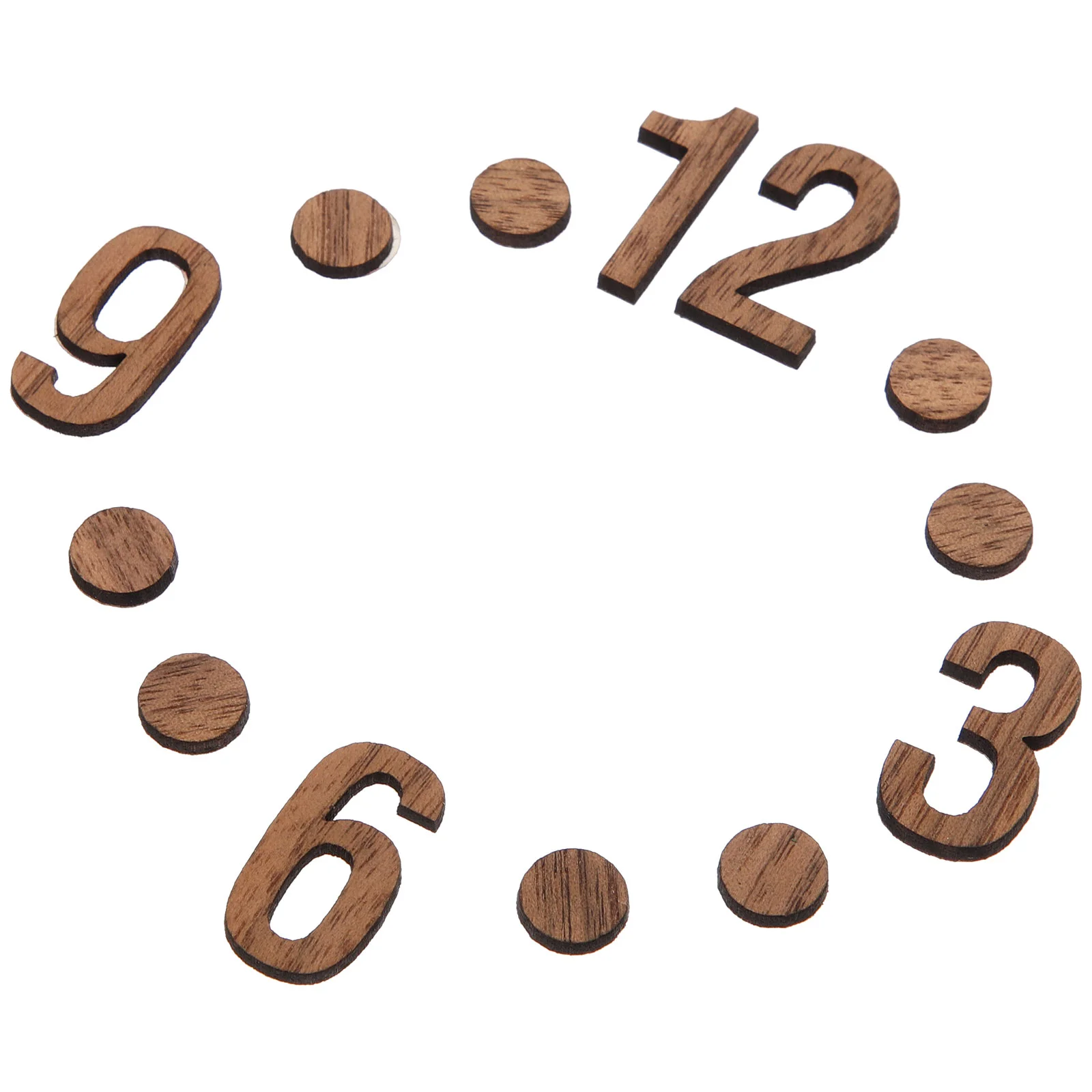 Clock Digital Accessories Numerals Wooden Numbers Hands Replacement Parts DIY Supplies for Hanging Wall
