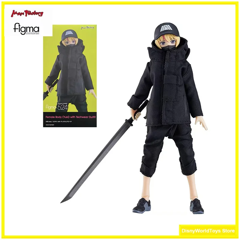 Figma 524 Female Body (Yuki) Techwear Outfit - Max Factory, Neuve