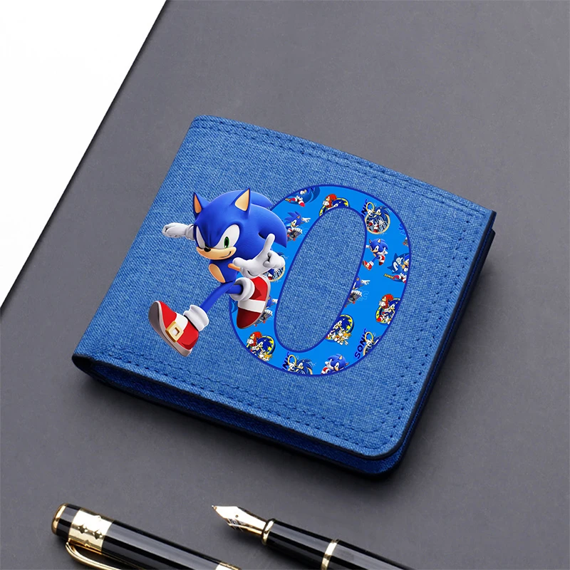 thumbnail image 1 of Cartera de lona de Sonics Man, monedero corto plegable de Anime Goku, tarjetero de dibujos animados para niños, bonito estuche para fotos y monedas para niños, bonitos regalos de cumpleaños, 1 of 5