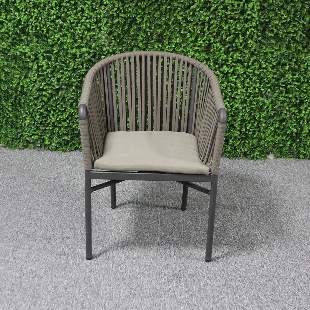 Luxury Modern Outdoor Aluminum Banquette Coffee Shop Chairs For Restaurant Cafe Furniture