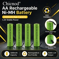 Chicnod AA Rechargeable Battery 2200mAh Ni-MH 1.2V High Capacity Batteries Low Self Discharge Rechargeable Battery Pack for Toys 1