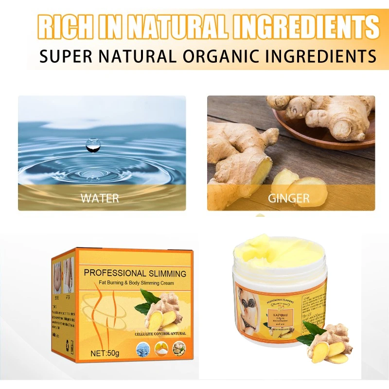 Hot Turmeric Slimming Cream Body Abdomen Fat Burning Weight Loss Anti-Cellulite Slimming Cream Body Shaping Ma_voghion.com