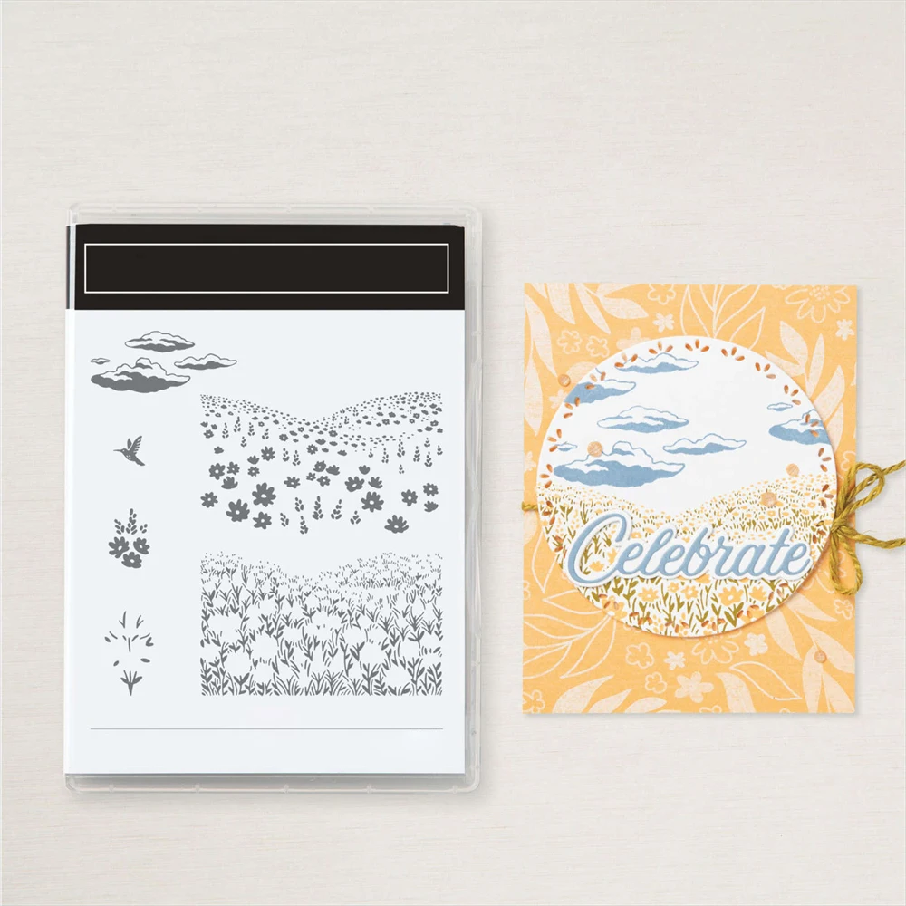 Clear Silicone Stamp Fields In Bloom DIY Crafts Card Album Making Scrapbooking Stencil New ST03