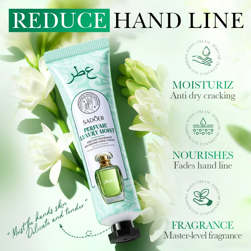 SADOER Perfume Fragrance Nourishing Hand Cream Moisturizing Anti-peeling Anti-wrinkle Hand Skin Care Products