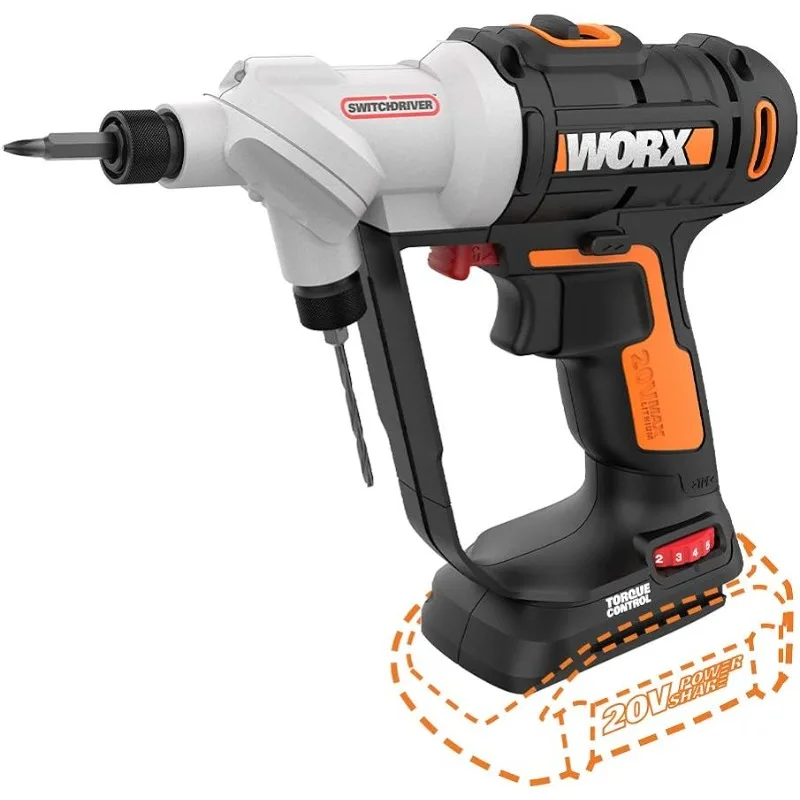 

Worx WX176L.9 20V Power Share Switchdriver 2-in-1 Cordless Drill & Driver (Tool Only)