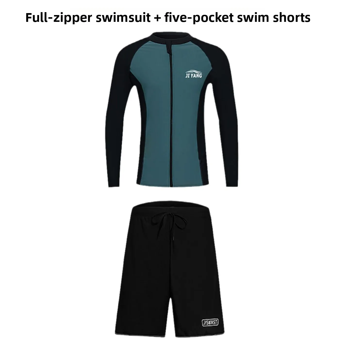 Couple's Surfing Swimsuit Long Sve Separate Men's Women's Qui Dry Zinc Alloy Zipper  Suit for Diving And Drifting