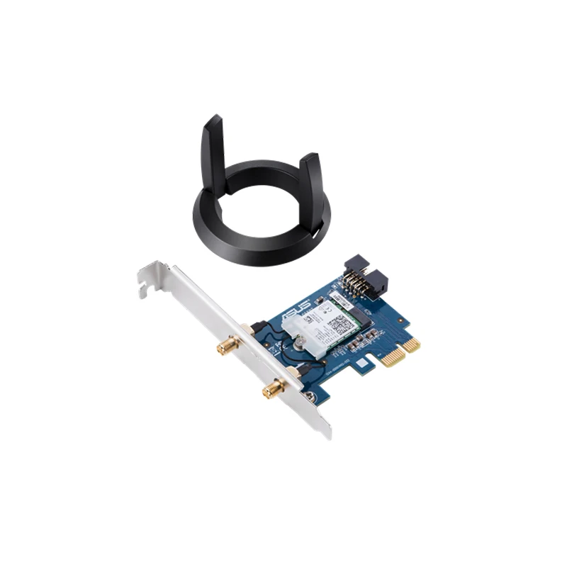 ASUS PCE-AC58BT AC2100 2100 Мбит/с PCIe Wi-Fi карта адаптера для двухдиапазонного 2x2 802.11AC, Bluetooth 5,0, фотоадаптер, беспроводной адаптер