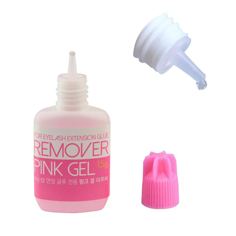 Sky Clear/Pink Gel Remover for Eyelash Extensions Glue 15g Lash Extensions Glue from Korea Remover False Lash Makeup Tools 2
