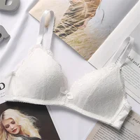 Soutien-gorge pour femmes, couverture lisse 3/4, grande Lingerie sans couture, sans fil, soutien-gorge Push Up, bonnet ABC, taille 70-90, hauts noirs et blancs 4