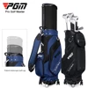 PGM Golf Telescopic Bag,Men and Women Hardshell Ball Bag,Portable Large Capacity Four-wheel Flat Push Golf Bag with Rain Cover 4