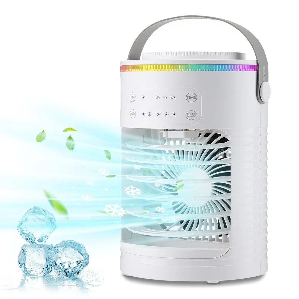 New Desktop Cooling Fan USB Office Home Desktop Spray Water Cooling Fan Mini Air Conditioner Fan