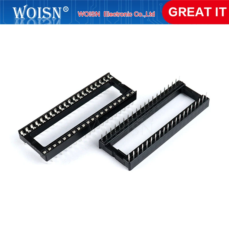 10 шт./лот 40pin DIP IC розетки адаптер припаиваемый 40-контактный фонарь | Электронные