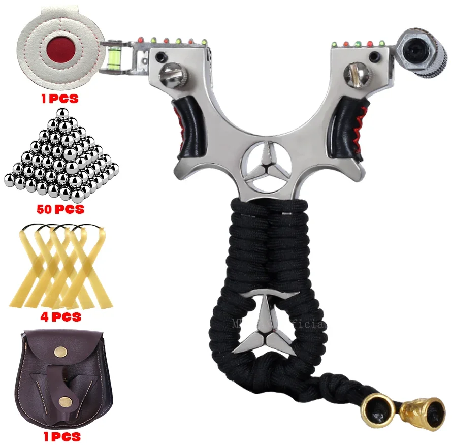 

Высокоточная охотничья Лазерная Рогатка из сплава с резиновой лентой аксессуары для спорта на открытом воздухе