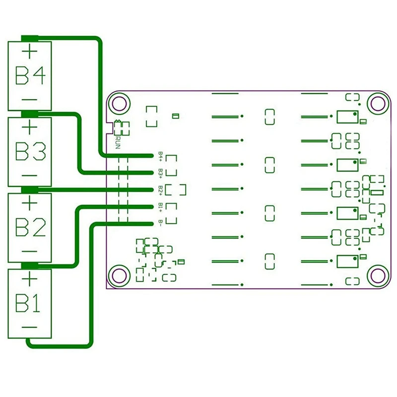 4X 6S Active Equalizer Balancer Lifepo4 / Lipo/ LTO Battery Energy Equalization Capacitor BMS Board