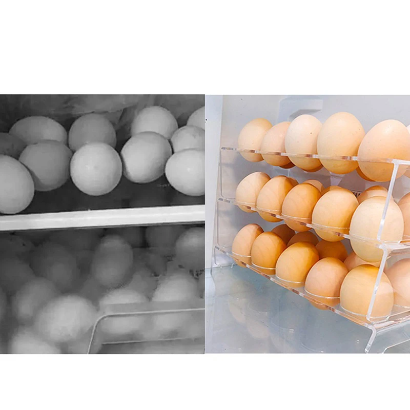 6/10 Holes Egg Storage Container Refrigerator Holder For Fridge Tray Box Platter Case Rack Display Organisers Stackable egg storage box