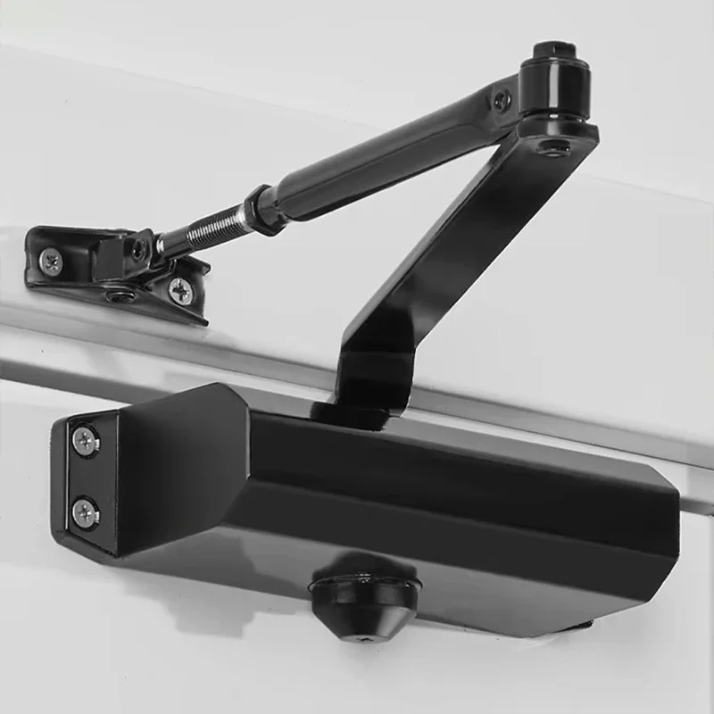 Hydraulic er Automatic Door Closer 25KG To 85KG Adjustable Speed Positioning Door Closing Equipment Metal Spring er door closer