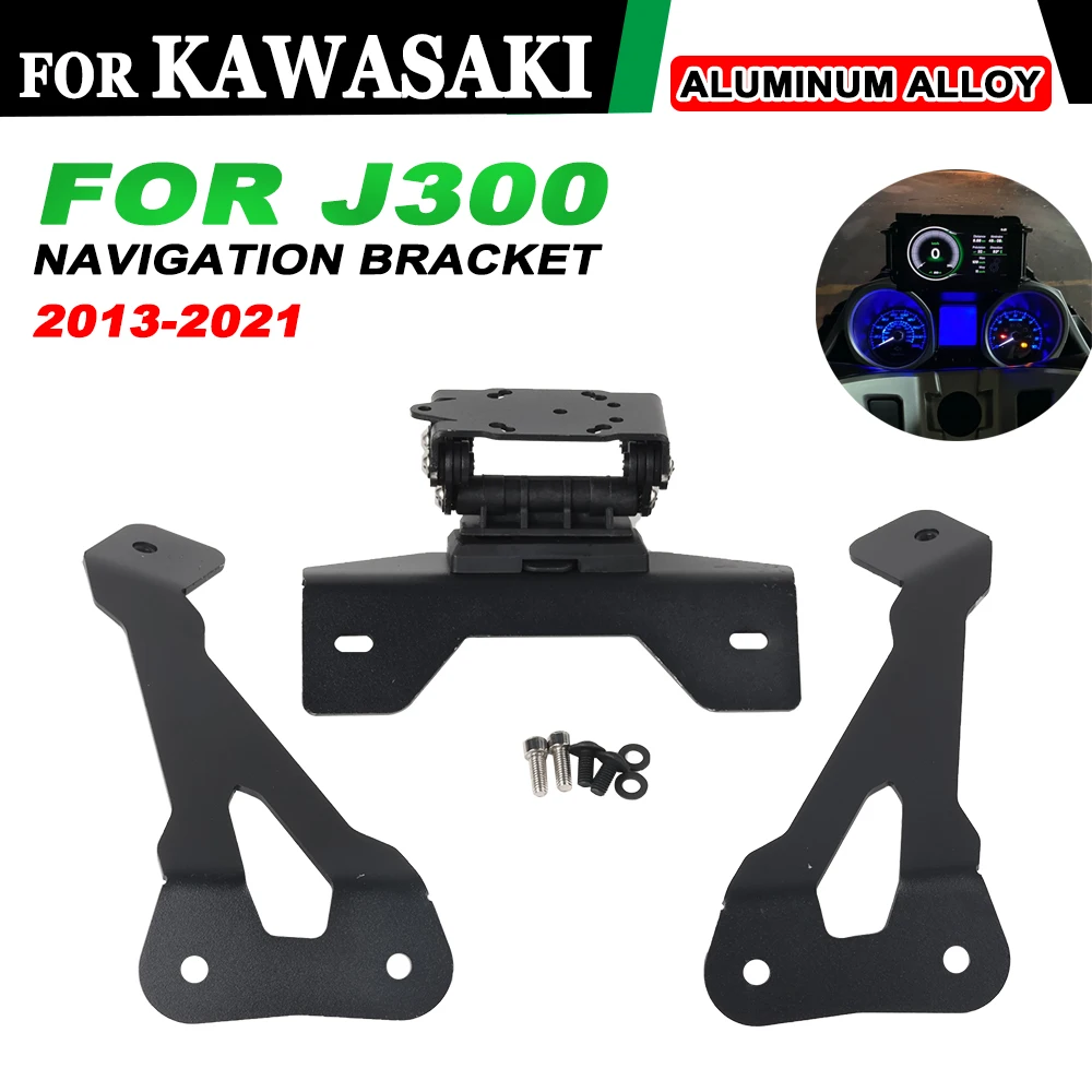 Per Kawasaki J300 Moto Smart Phone Navigazione Gps Piastra Staffa Adapt Holder Kit J300 2013-2021 2014 2015 2016 2017 2018