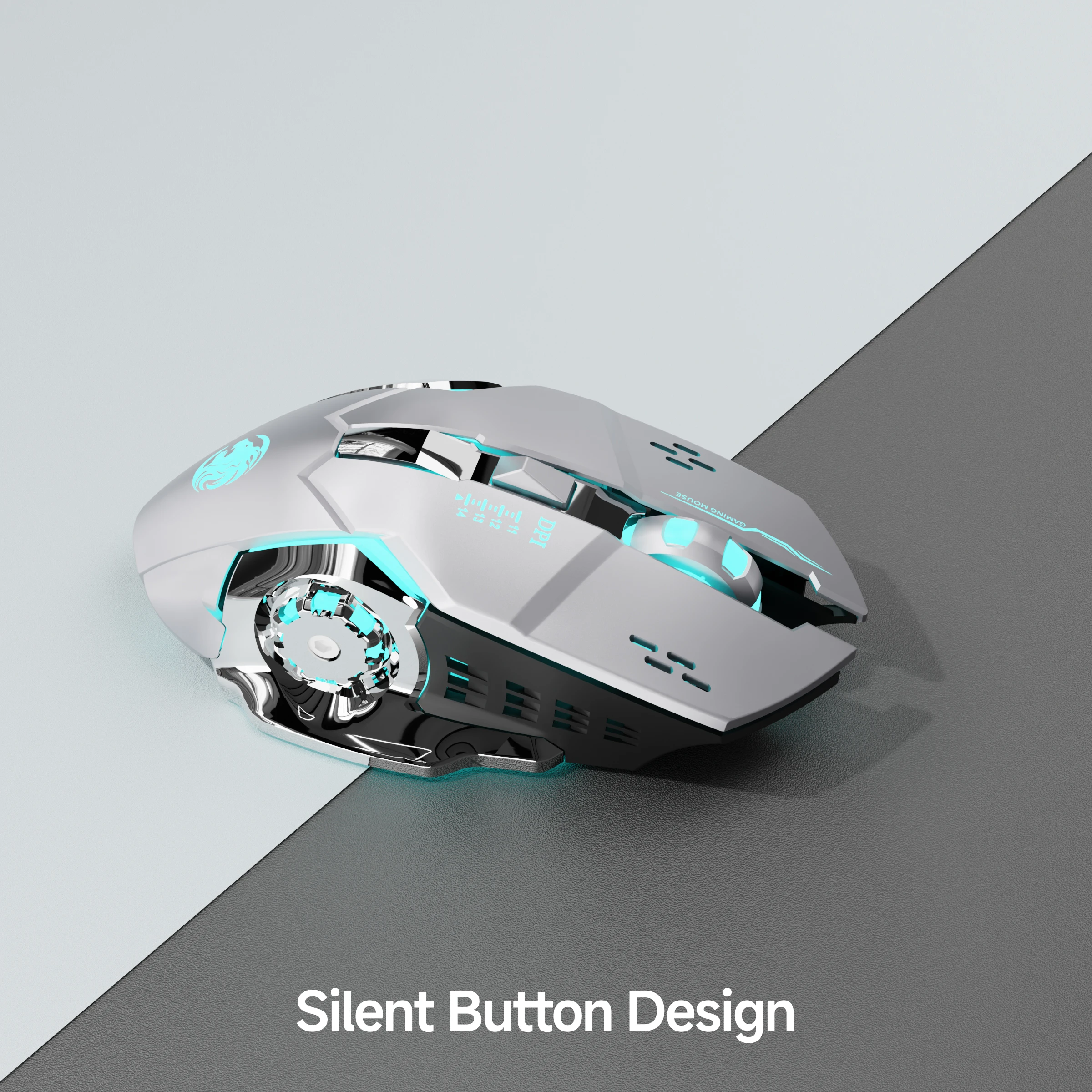 EWEADN G306 Gaming Mouse, Silent, Wireless Bluetooth, for Gaming & Office, Ergonomic, Comfortable Grip, for PC, Laptop, eSports