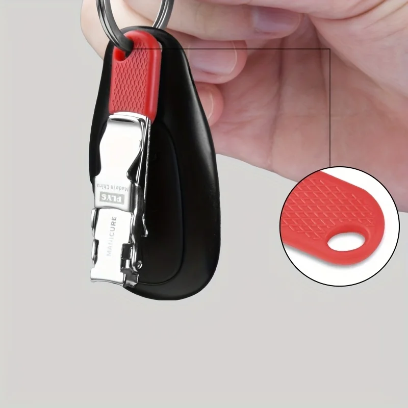 Stainless Steel Mini nail clipper with Keychain for Pedicure