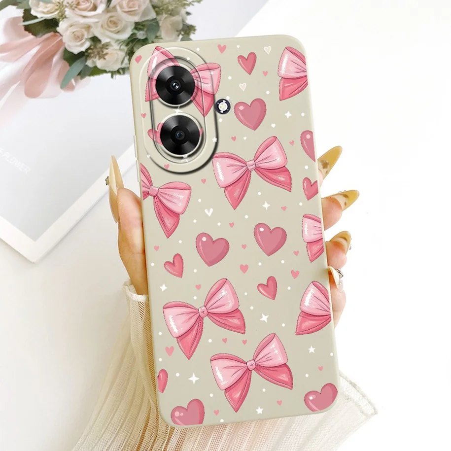 Fashion Flower Pretty Girls Soft Silicone Phone Cover