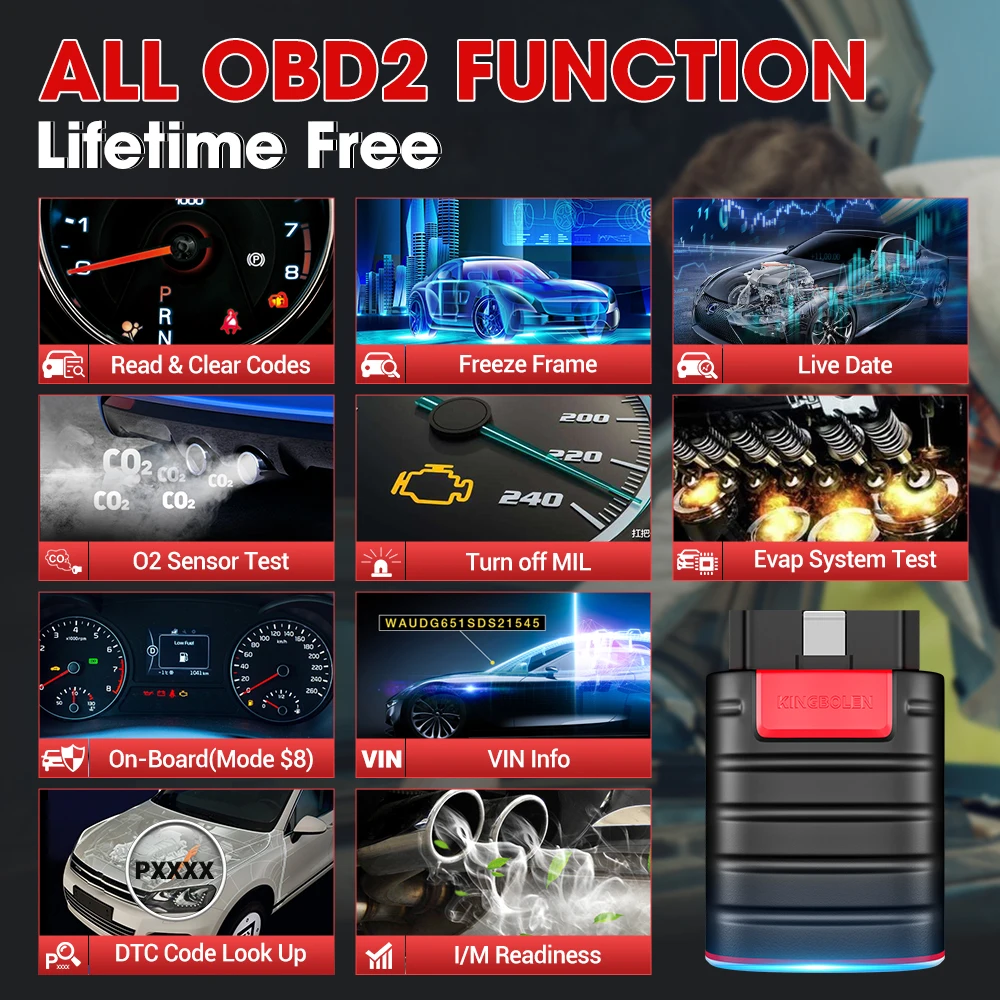 KINGBOLEN New Ediag Old Ediag All System Car Diagnostic Tools 15 Resets ECU Coding Active Test 1 Year Free pk THINKCAR thinkdiag 4