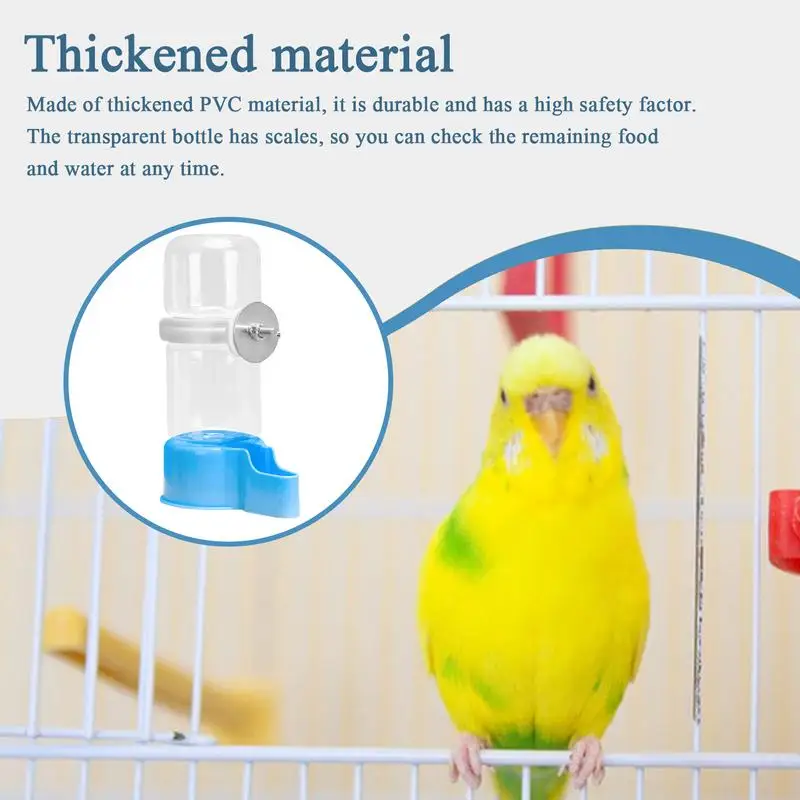 Automatic Bird Water Dispenser Travel Parakeet Feeding Waterer Automatic Parakeet Feeder Drinker Hangable Food Dispenser