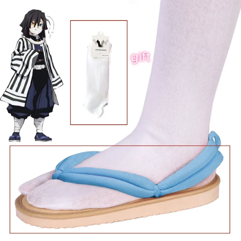 Geta Sandals Men Kamado Tanjiro Demon Anime Crocs Clog Shoes Japanese