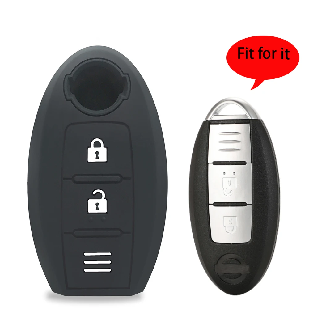 Silicone Car Key Case For Nissan Qashqai J10 note e11 Teana j32 Pulsar March Micra Juke Sylphy XTRAIL Bluebird Remote KEY Cover key case cover key case remote control case cover