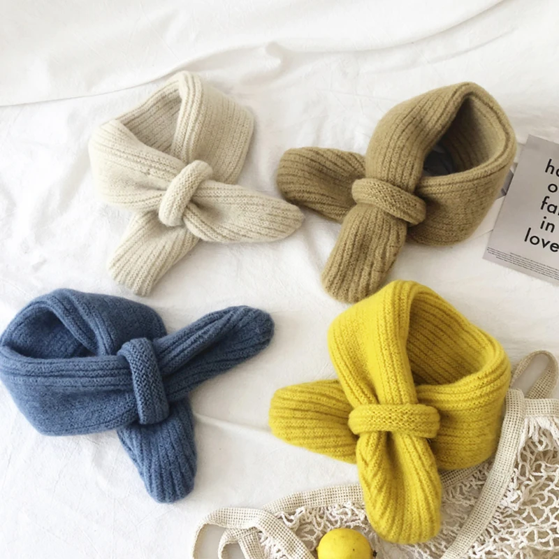 

Зимний детский шарф, мягкие теплые вязаные детские шарфы для девочек и мальчиков, яркие детские шарфы, теплые шарфы для малышей, Аксессуары для младенцев