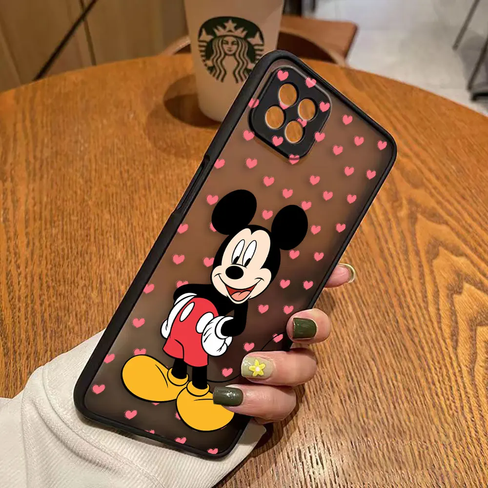 thumbnail image 1 of Matte Case for OPPO A97 A96 A95 A94 A93 A92 A78 A74 A73 A72 A57 A55 A54 A53 A17 A16 4G 5G Case Mickey Minnie Mouse Anime Cartoon, 1 of 5