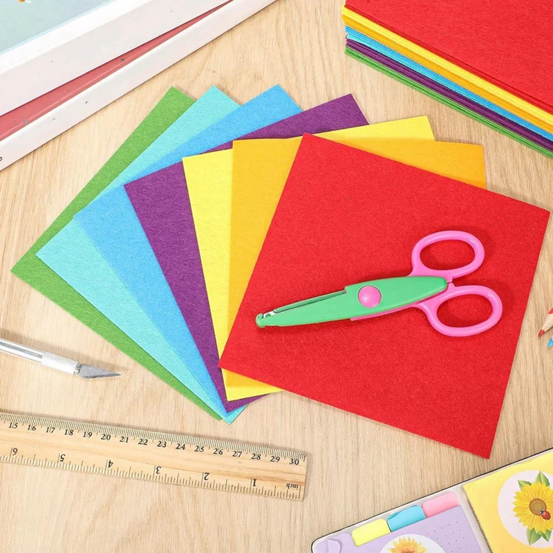 18 Pieces Of Laser Engraved Material Laser Engraved Felt Sheets Various Colors 5.9 Inches