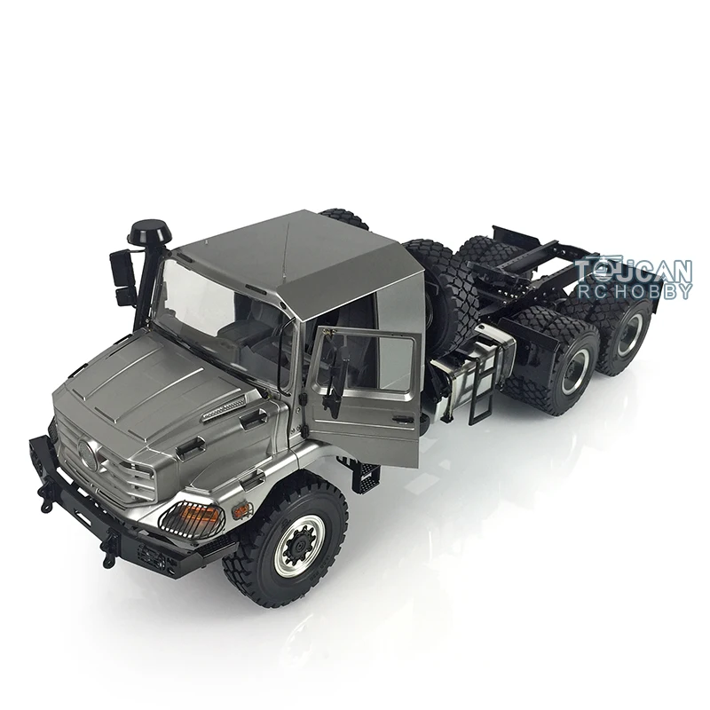 JDM 157 1/14 Metal 6*6 RC Off-road Truck Model W/ Differential Axle Remote Control Climbing Trailer Adults Toys TH17202-SMT8 6