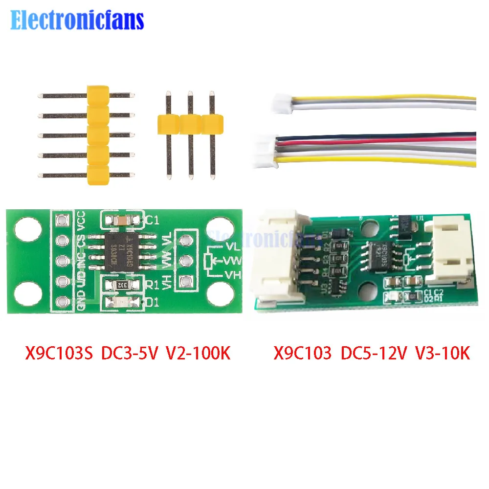X9C103DC3V5VX9C103SDC5V12VDigitalPotentiometerBoardModule10K