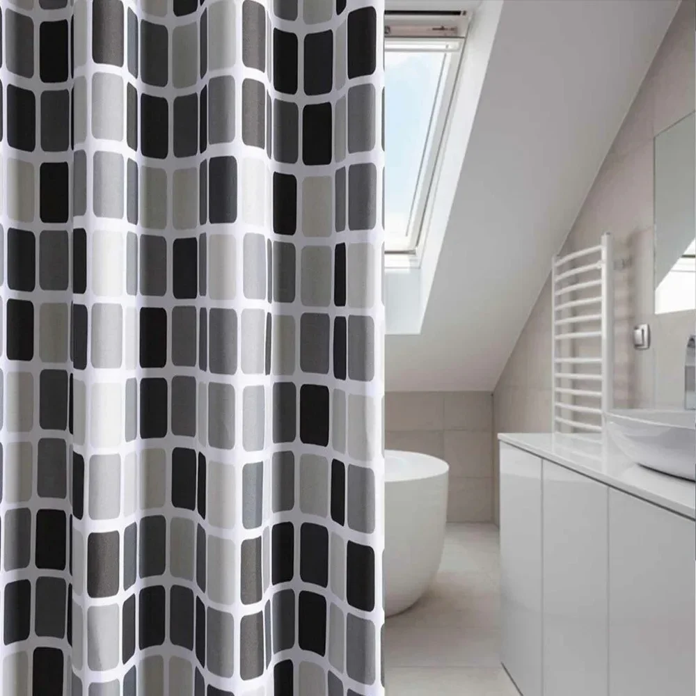200*220cm Waterproof Bathroom Curtains Shower Modern Mildew Proof Durable Bathroom Screens Hook Bathtub Accessories shower curtains