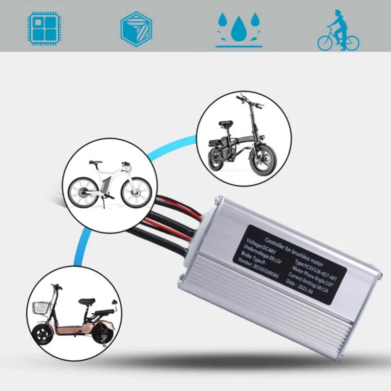 BAFANG 허브 모터 컨트롤러, eBike 전자 자전거용 DIY 교체, 36V, 48V, 350W, 48V, 500W